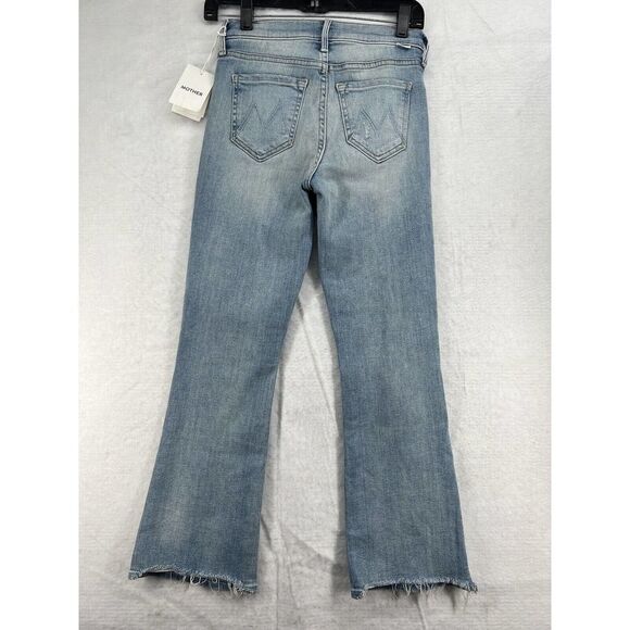 Mother The Outsider Ankle Crew Size 25 Poisoned Petals Mid Rise Cropped Jeans - Picture 4 of 9